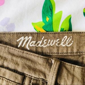 MADEWELL skinny skinny ankle jeans Tuscan Olive 30